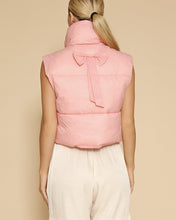 Bow Cropped Puffer Vest (S-XL)
