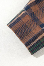 Plaid Print Chest Pockets Buttoned Shacket (S-L)