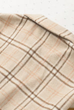 Plaid Color Block Patchwork Pocket Shirt Shacket (S-XL)