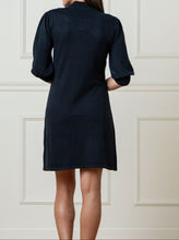 Black Mock Neck Puff Sleeve Sweater Dress (2-8)