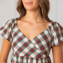 Puff Sleeve Crossover Dress (2-14)