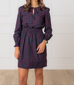 Smocked Keyhole Dress (2-14)