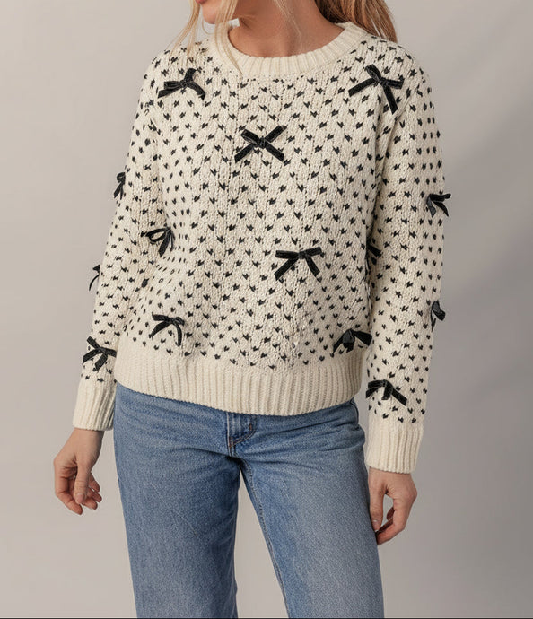Scarlett Contrast Ribbed Edge Sweater (S-XL)