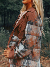 Plaid Corduroy Loose Shacket (S-XL) 2 Colors