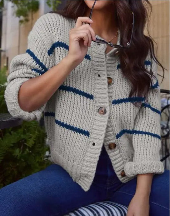 Striped Knit Sweater (S-XL)