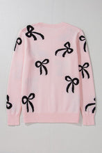 Light Pink Bow Knit Sweater (S-XL)