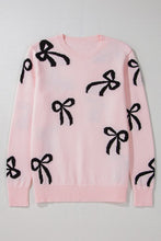 Light Pink Bow Knit Sweater (S-XL)