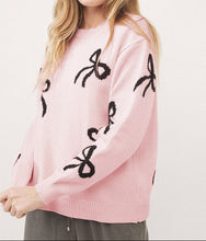 Light Pink Bow Knit Sweater (S-XL)