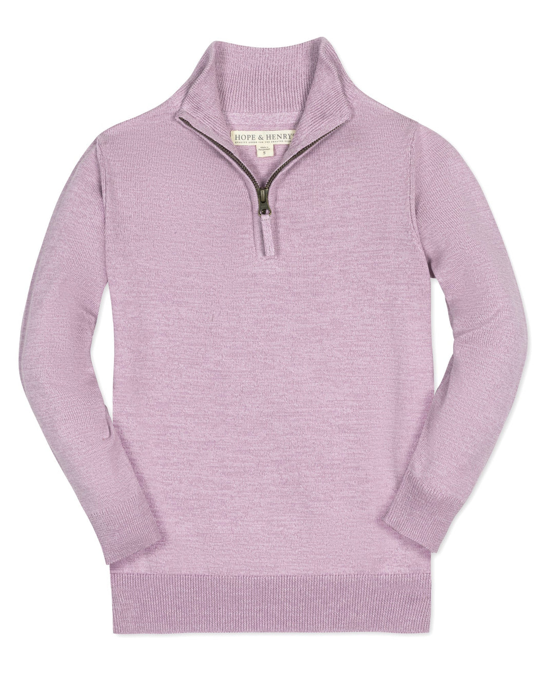 Organic Fine Gauge Half Zip Sweater (2T-8)