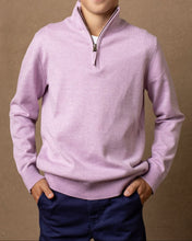 Organic Fine Gauge Half Zip Sweater (2T-8)