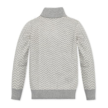 Organic Intarsia Shawl Collar Sweater (2T-8)