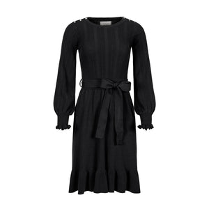 Organic Fancy Black Sweater Dress (4-14)