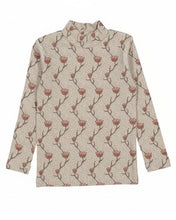 The Printed Turtleneck - Iris (24M-10)