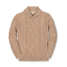Organic Shawl Collar Cable Boys Sweater (4-8)