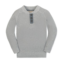 Organic Sweater Boys Henley w/ Elbow Patches (2-8)