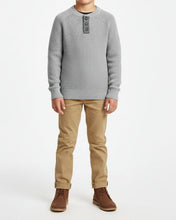 Organic Sweater Boys Henley w/ Elbow Patches (2-8)