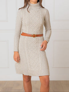 Organic Cable Sweater Dress (2-16)