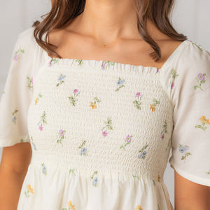 Organic Bell Sleeve Smocked Dress (2-16)