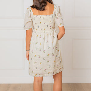 Organic Bell Sleeve Smocked Dress (2-16)