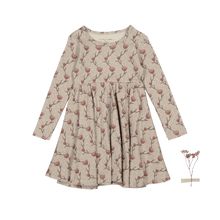 The Printed Long Sleeve Dress - Iris (24M-10)