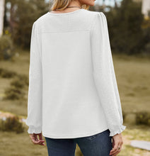 Avery Round Neck Puff Sleeve Blouse (S-2XL)