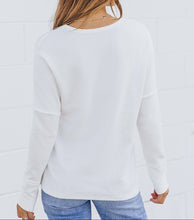 Harper Waffle Knit Henley Top (S-2XL) 3 Colors