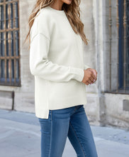 Milatrix Shoulder Pullover Solid Sweater (S-2XL) 2 Colors