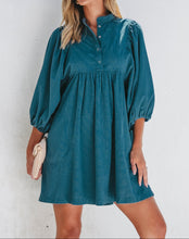 Charlie Corduroy Button Dress (S-XL)