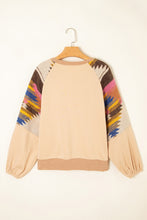Logan Aztec Raglan Pullover Sweatshirt (S-XL)