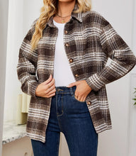 Plaid Button Up Long Sleeve Shacket (S-2XL) 3 Colors