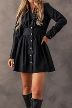Leia Long Sleeve Shirt Mini Dress (S-XL)