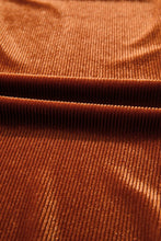 Velvet Ribbed Square Neck Puff Sleeve Top (S-XL)