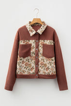 Retro Floral Pattern Corduroy Jacket (S-XL) 3 Colors