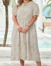 Kaylani Plus Size Leopard Print Flared Dress (1X-4X)