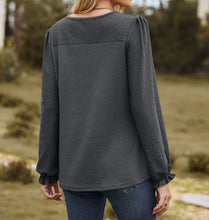 Avery Round Neck Puff Sleeve Blouse (S-2XL)