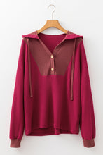 River Waffle Hooded Long Sleeve Top (S-XL)
