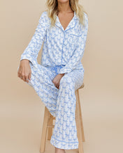 Bow Print Long Sleeve Shirt Pajama Set (S-XL)