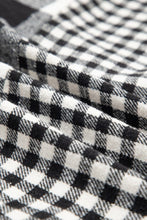 Plaid Patchwork Drawstring Hooded Shacket (S-XL)