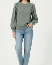 Valerie Solid Patchwork Sleeve Sweatshirt (S-2XL)