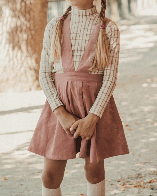 The Corduroy Dress in Mauve (4-10)