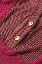 River Waffle Hooded Long Sleeve Top (S-XL)