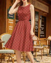 Plaid Vintage Dress (S-4XL)