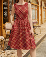 Plaid Vintage Dress (S-4XL)