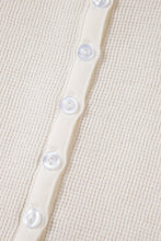 Teresa Color Waffle Half Long Sleeve Top (S-XL)