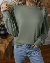 Valerie Solid Patchwork Sleeve Sweatshirt (S-2XL)