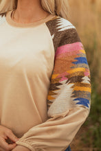 Logan Aztec Raglan Pullover Sweatshirt (S-XL)