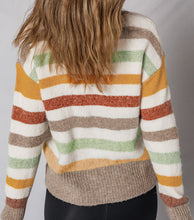 Vivian Stripe Crew Neck Sweater (S-XL)