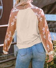 Mila Western Print Long Sleeve Top (S-L)