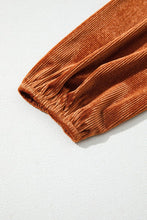 Velvet Ribbed Square Neck Puff Sleeve Top (S-XL)