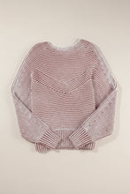 Stripe Ribbed Knit Boat Neck Sweater (S-2XL) 4 Colors